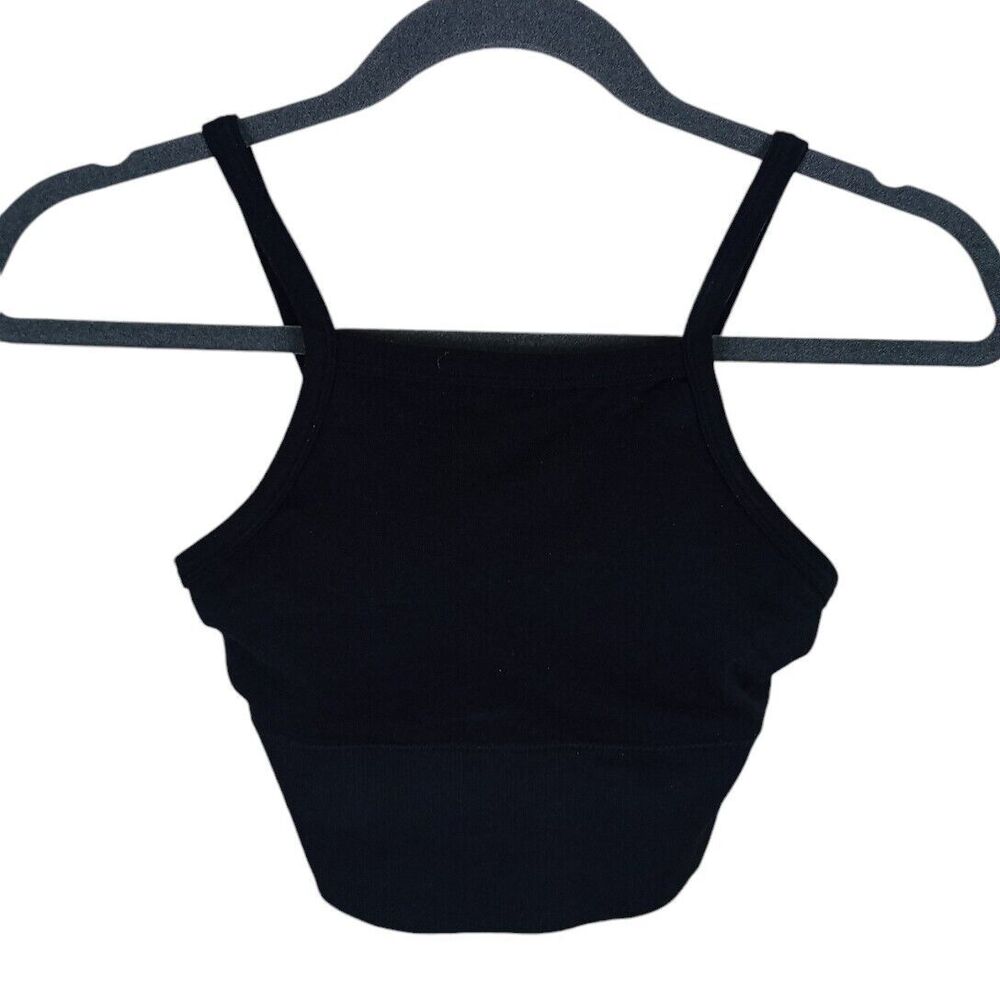 Pro-Fit Sports Bra Women's Seamless Padded Racerback Black Size Small